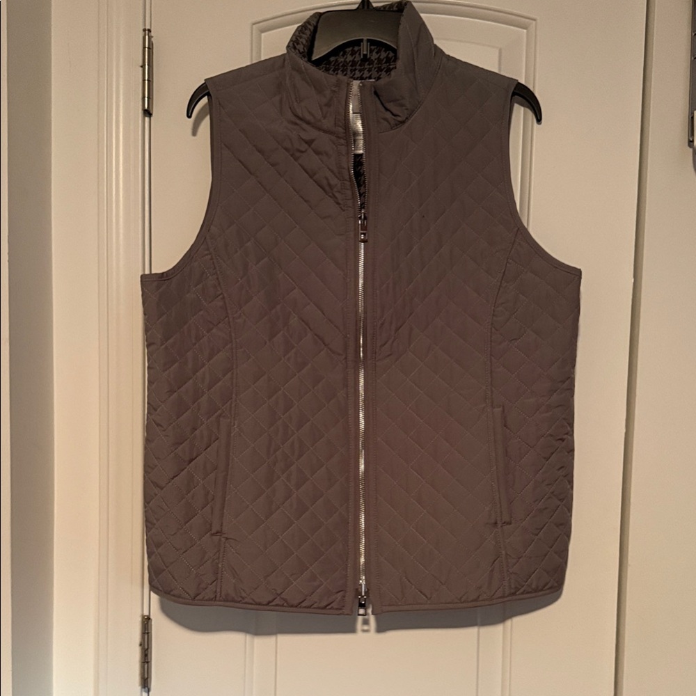 Chico's Grey Quilted Vest